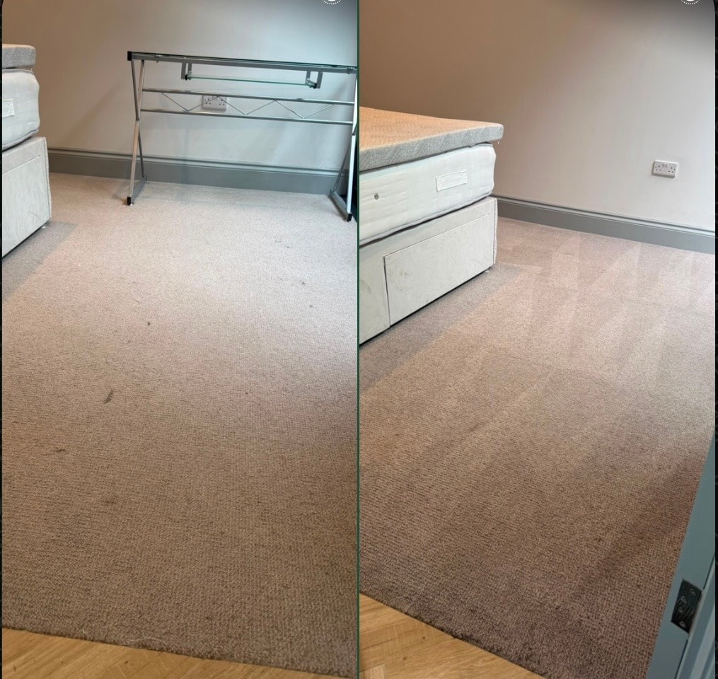 Staircase carpet clean — full fibre restoration
